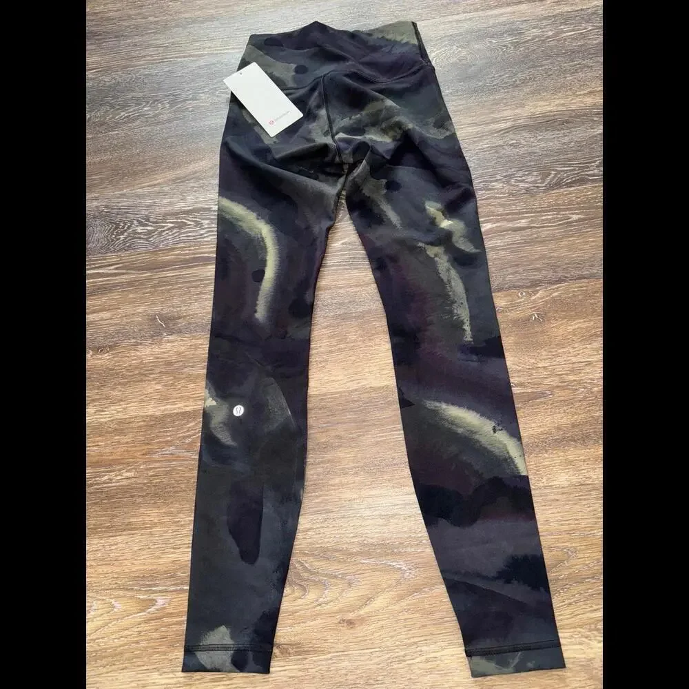 Lululemon Wunder Train High Rise 28” Ink islands Burnside Multi Size 6 NWT